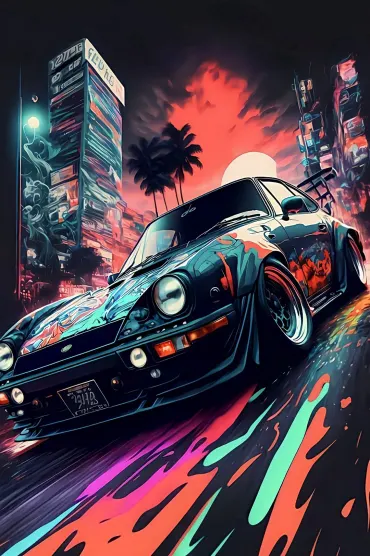 Anime Car Bg
