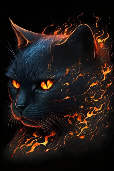 Black Cat Bg Wallpaper
