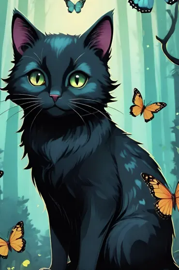 Black Cat Pro Hd 9k Wall
