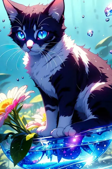 Black Cat Wall 9ks