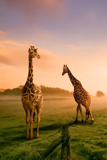 Giraffe Scenery