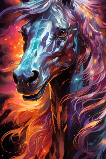 Horse In Fire