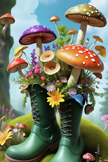 Mushrooms Wall 5k