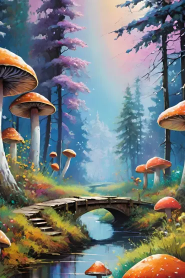 Mushrooms Wallp Cool