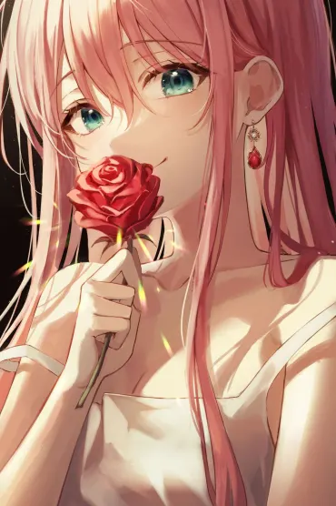 Red Rose Bg Anime